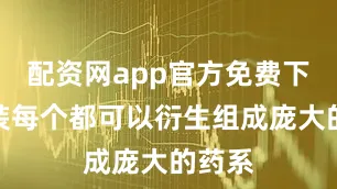 配资网app官方免费下载安装每个都可以衍生组成庞大的药系